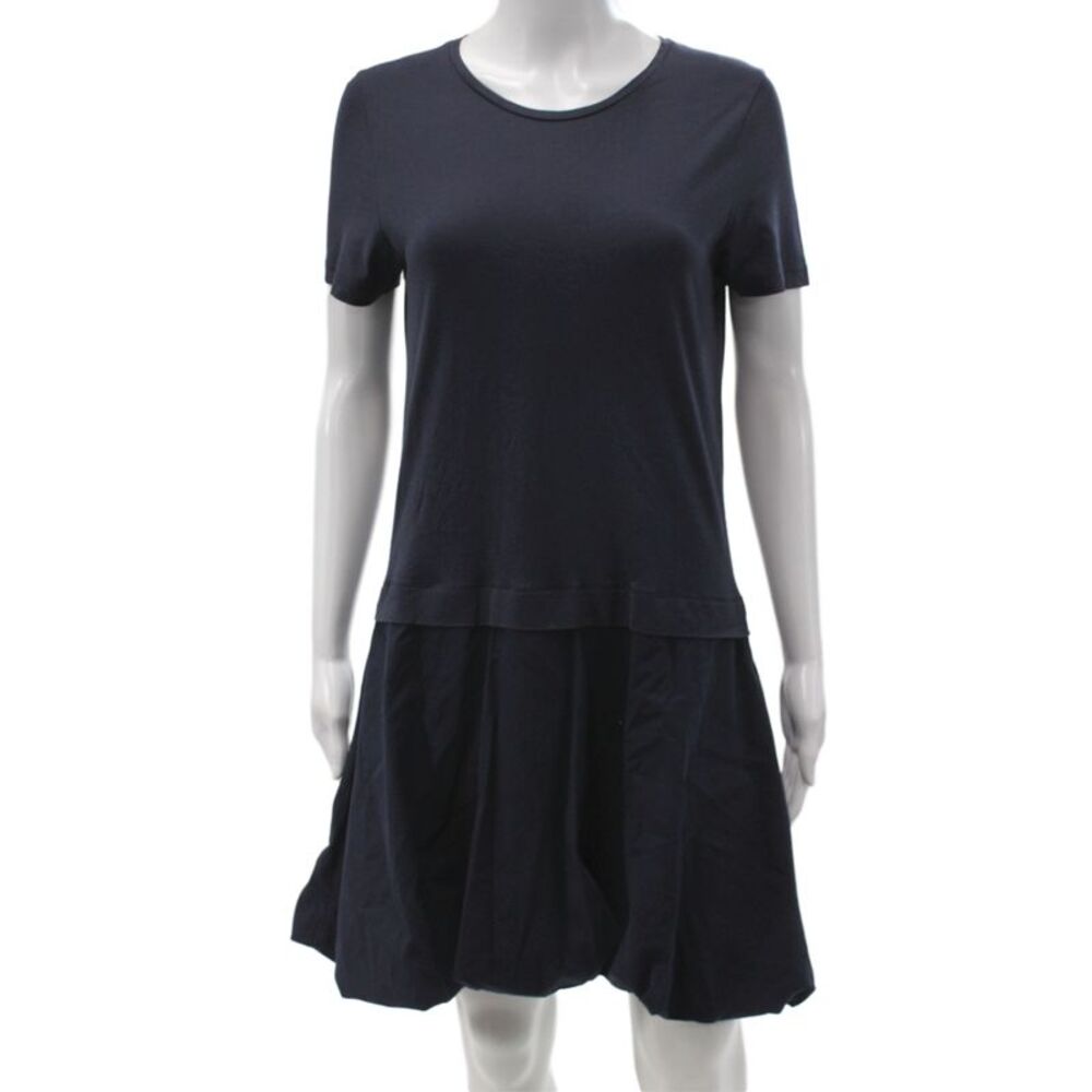 COS Womens T-Shirt Dress Blue Cotton Short Sleeve Crew Neck Mini Size S